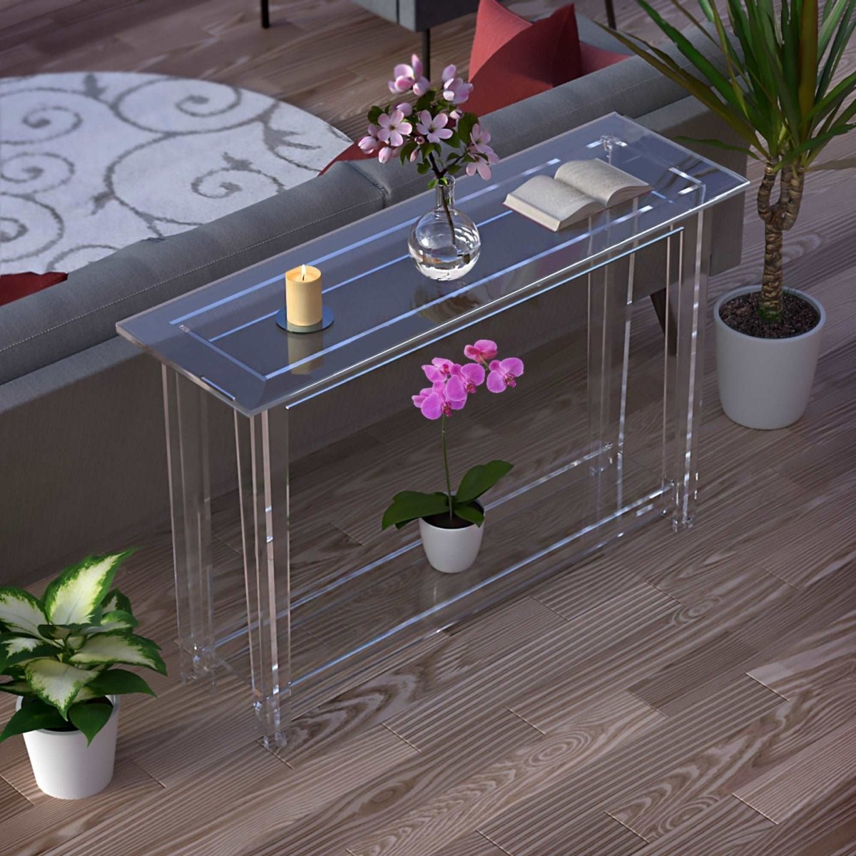 Classic Console Low Shelf - Stauber Furnishings